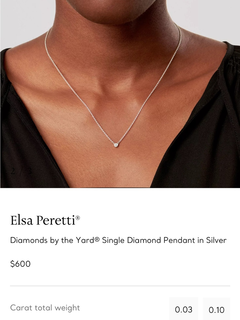 Tiffany & Co. Diamonds by the Yard Elsa Peretti